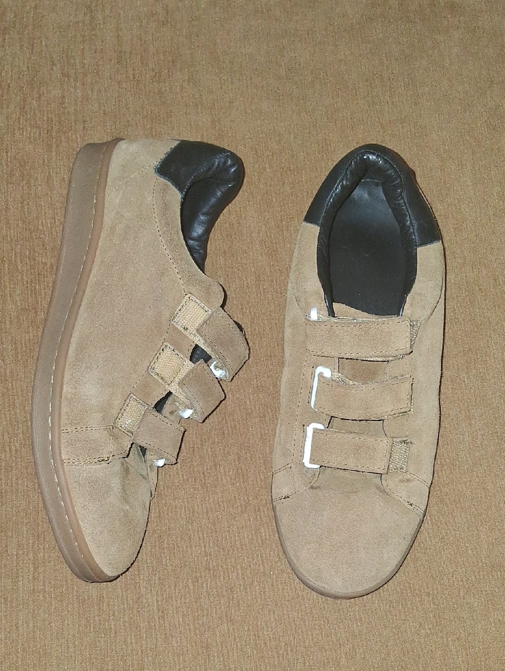 sandro Tan Velcro Casual Sneakers - Picture 2 of 6